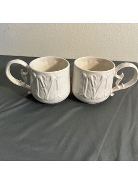 Pottery Barn M Mugs 2 Pack
